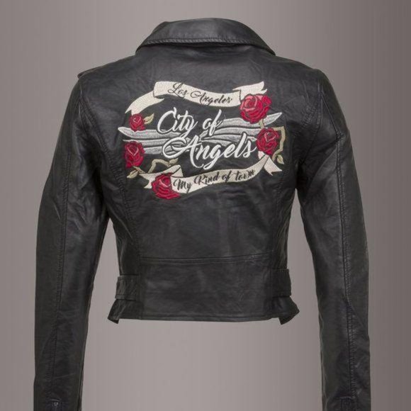 Ashley Outerwear Los Angeles Faux Leather Jacket - Picture 1 of 8